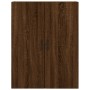 Aparador alto madera contrachapada marrón roble 69,5x34x180 cm de vidaXL, Aparadores - Ref: Foro24-3196034, Precio: 184,66 €,...