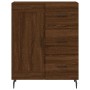 Aparador alto madera contrachapada marrón roble 69,5x34x180 cm de vidaXL, Aparadores - Ref: Foro24-3196034, Precio: 184,66 €,...