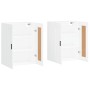 Armarios de pared 2 uds madera de ingeniería blanco de vidaXL, Aparadores - Ref: Foro24-3198033, Precio: 159,42 €, Descuento: %