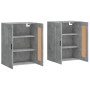 Armarios de pared 2 uds madera de ingeniería gris hormigón de vidaXL, Aparadores - Ref: Foro24-3198037, Precio: 120,19 €, Des...