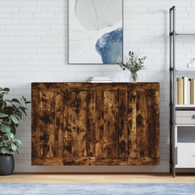 Wandschränke, 2 Stück, Holzwerkstoff, geräucherte Eiche von vidaXL, Sideboards - Ref: Foro24-3198038, Preis: 155,69 €, Rabatt: %