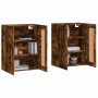 Wall cabinets 2 pcs engineered wood smoked oak by vidaXL, Sideboards - Ref: Foro24-3198038, Price: 153,67 €, Discount: %