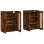 Armarios de pared 2 uds madera de ingeniería roble ahumado de vidaXL, Aparadores - Ref: Foro24-3198038, Precio: 155,69 €, Des...