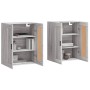 Armarios de pared 2 uds madera de ingeniería gris Sonoma de vidaXL, Aparadores - Ref: Foro24-3198039, Precio: 123,67 €, Descu...