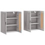 Armarios de pared 2 uds madera de ingeniería gris Sonoma de vidaXL, Aparadores - Ref: Foro24-3198039, Precio: 123,67 €, Descu...