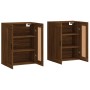 Wandschränke, 2 Stück, Eichenbraun, Holzwerkstoff von vidaXL, Sideboards - Ref: Foro24-3198040, Preis: 157,99 €, Rabatt: %