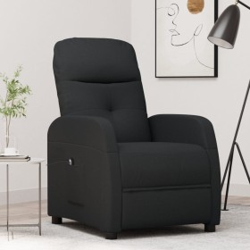 Sillón reclinable eléctrico de tela negro de vidaXL, Sillones - Ref: Foro24-3073598, Precio: 203,99 €, Descuento: %