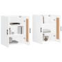 Armarios de pared 2 uds madera de ingeniería blanco de vidaXL, Aparadores - Ref: Foro24-3198041, Precio: 124,67 €, Descuento: %