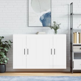 Wall cabinets 2 pcs glossy white engineered wood by vidaXL, Sideboards - Ref: Foro24-3198043, Price: 139,99 €, Discount: %