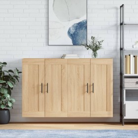 Wall cabinets 2 pcs engineered wood Sonoma oak by vidaXL, Sideboards - Ref: Foro24-3198044, Price: 155,04 €, Discount: %