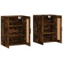 Wall cabinets 2 pcs engineered wood smoked oak by vidaXL, Sideboards - Ref: Foro24-3198046, Price: 121,40 €, Discount: %