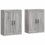 Armarios de pared 2 uds madera de ingeniería gris Sonoma de vidaXL, Aparadores - Ref: Foro24-3198047, Precio: 124,67 €, Descu...