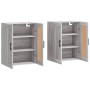 Armarios de pared 2 uds madera de ingeniería gris Sonoma de vidaXL, Aparadores - Ref: Foro24-3198047, Precio: 124,67 €, Descu...