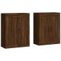 Wall cabinets 2 units engineered wood brown oak by vidaXL, Sideboards - Ref: Foro24-3198048, Price: 124,87 €, Discount: %