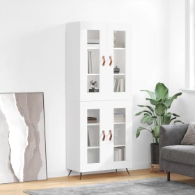 Tall white plywood sideboard 69.5x34x180 cm by vidaXL, Sideboards - Ref: Foro24-3198249, Price: 158,98 €, Discount: %