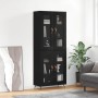 Tall black plywood sideboard 69.5x34x180 cm by vidaXL, Sideboards - Ref: Foro24-3198250, Price: 162,99 €, Discount: %