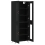 Tall black plywood sideboard 69.5x34x180 cm by vidaXL, Sideboards - Ref: Foro24-3198250, Price: 162,99 €, Discount: %