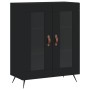 Tall black plywood sideboard 69.5x34x180 cm by vidaXL, Sideboards - Ref: Foro24-3198250, Price: 162,99 €, Discount: %