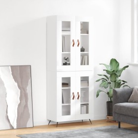 High glossy white plywood sideboard 69.5x34x180 cm by vidaXL, Sideboards - Ref: Foro24-3198251, Price: 168,99 €, Discount: %