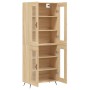 Aparador alto madera contrachapada color roble 69,5x34x180 cm de vidaXL, Aparadores - Ref: Foro24-3198252, Precio: 164,99 €, ...