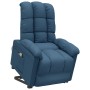 Sillón de masaje elevable de tela azul de vidaXL, Sillones de masaje eléctricos - Ref: Foro24-3100362, Precio: 394,53 €, Desc...