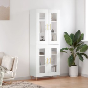 Tall white plywood sideboard 69.5x34x180 cm by vidaXL, Sideboards - Ref: Foro24-3198265, Price: 176,14 €, Discount: %