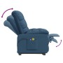 Blue fabric lifting massage chair by vidaXL, Electric massage chairs - Ref: Foro24-3100362, Price: 394,53 €, Discount: %