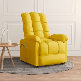 Sillón de masaje elevable de tela amarillo de vidaXL, Sillones de masaje eléctricos - Ref: Foro24-3100363, Precio: 355,99 €, ...