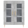 Concrete gray plywood tall sideboard 69.5x34x180 cm by vidaXL, Sideboards - Ref: Foro24-3198269, Price: 165,99 €, Discount: %