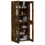 Tall smoked oak plywood sideboard 69.5x34x180 cm by vidaXL, Sideboards - Ref: Foro24-3198270, Price: 163,99 €, Discount: %