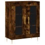 Tall smoked oak plywood sideboard 69.5x34x180 cm by vidaXL, Sideboards - Ref: Foro24-3198270, Price: 163,99 €, Discount: %