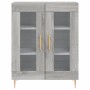 High sideboard sonoma gray plywood 69.5x34x180 cm by vidaXL, Sideboards - Ref: Foro24-3198271, Price: 169,58 €, Discount: %