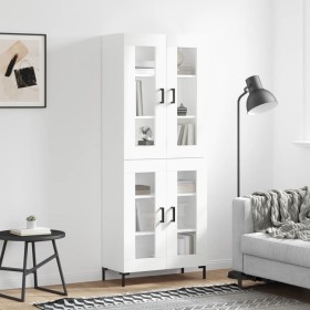 Tall white plywood sideboard 69.5x34x180 cm by vidaXL, Sideboards - Ref: Foro24-3198273, Price: 167,89 €, Discount: %