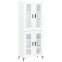 Aparador alto madera contrachapada blanco 69,5x34x180 cm de vidaXL, Aparadores - Ref: Foro24-3198273, Precio: 167,99 €, Descu...