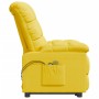 Sillón de masaje elevable de tela amarillo de vidaXL, Sillones de masaje eléctricos - Ref: Foro24-3100363, Precio: 355,99 €, ...