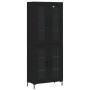 Aparador alto madera contrachapada negro 69,5x34x180 cm de vidaXL, Aparadores - Ref: Foro24-3198274, Precio: 168,09 €, Descue...