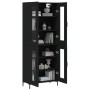 Aparador alto madera contrachapada negro 69,5x34x180 cm de vidaXL, Aparadores - Ref: Foro24-3198274, Precio: 168,09 €, Descue...