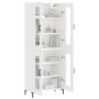 Tall white glossy plywood sideboard 69.5x34x180 cm by vidaXL, Sideboards - Ref: Foro24-3198275, Price: 177,99 €, Discount: %