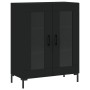 Tall black plywood sideboard 69.5x34x180 cm by vidaXL, Sideboards - Ref: Foro24-3198274, Price: 168,09 €, Discount: %