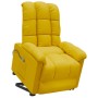 Sillón de masaje elevable de tela amarillo de vidaXL, Sillones de masaje eléctricos - Ref: Foro24-3100363, Precio: 355,99 €, ...