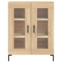 Aparador alto madera contrachapada color roble 69,5x34x180 cm de vidaXL, Aparadores - Ref: Foro24-3198276, Precio: 170,99 €, ...