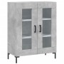 Tall plywood gray concrete sideboard 69.5x34x180 cm by vidaXL, Sideboards - Ref: Foro24-3198277, Price: 165,53 €, Discount: %