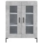 Tall plywood gray concrete sideboard 69.5x34x180 cm by vidaXL, Sideboards - Ref: Foro24-3198277, Price: 165,53 €, Discount: %