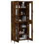 Tall smoked oak plywood sideboard 69.5x34x180 cm by vidaXL, Sideboards - Ref: Foro24-3198278, Price: 162,49 €, Discount: %