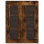 Aparador alto madera contrachapada roble ahumado 69,5x34x180 cm de vidaXL, Aparadores - Ref: Foro24-3198278, Precio: 162,49 €...