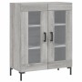 Aparador alto madera contrachapada gris sonoma 69,5x34x180 cm de vidaXL, Aparadores - Ref: Foro24-3198279, Precio: 162,59 €, ...