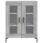 Aparador alto madera contrachapada gris sonoma 69,5x34x180 cm de vidaXL, Aparadores - Ref: Foro24-3198279, Precio: 162,59 €, ...