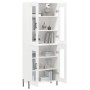 Tall white plywood sideboard 69.5x34x180 cm by vidaXL, Sideboards - Ref: Foro24-3198281, Price: 179,98 €, Discount: %