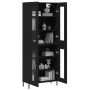 Aparador alto madera contrachapada negro 69,5x34x180 cm de vidaXL, Aparadores - Ref: Foro24-3198282, Precio: 173,74 €, Descue...