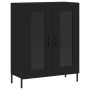 Aparador alto madera contrachapada negro 69,5x34x180 cm de vidaXL, Aparadores - Ref: Foro24-3198282, Precio: 173,74 €, Descue...